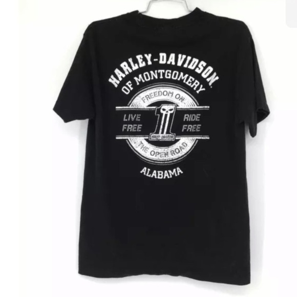 Harley-Davidson Motorcycles Biker Black T-Shirt - Picture 6 of 7